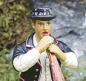 Preview: 500011 - Alphornblaeser schwarze Tracht - Metallfigur