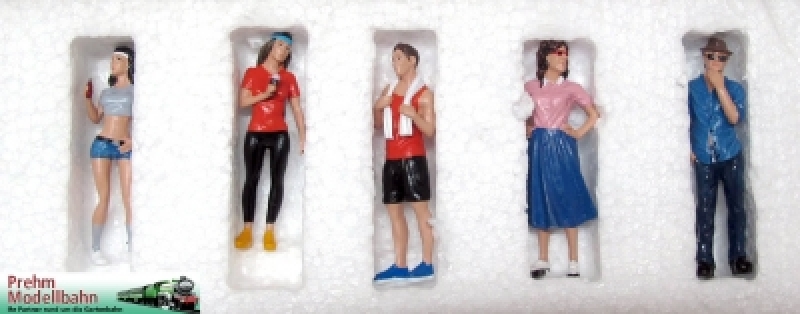 550119 unterschiedliche stehende Kunststofffiguren 5 Stk