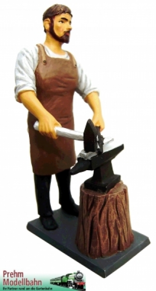 500509 - Schmied mit Amboss - Metallfigur