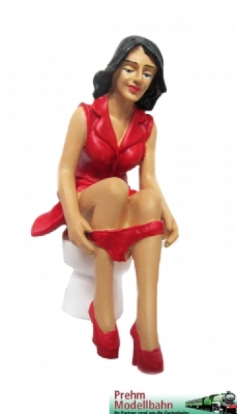 Art.Nr. 500203 - Frau auf der Toilette