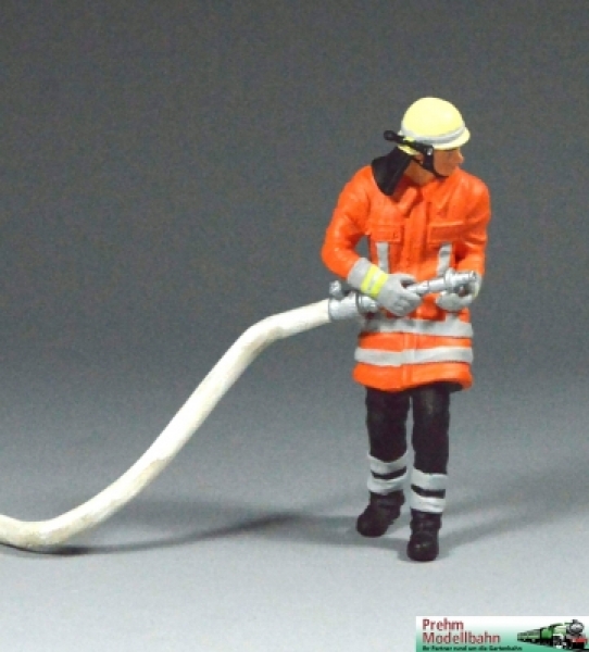 500207 - Feuerwehrmann - mit Schlauch - Metallfigur